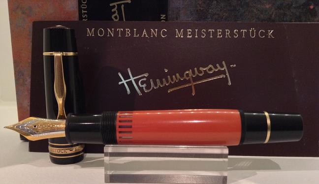 CANETA MONTBLANC ESCRITORES 1992 ERNEST HEMINGWAY TINTEIRO
