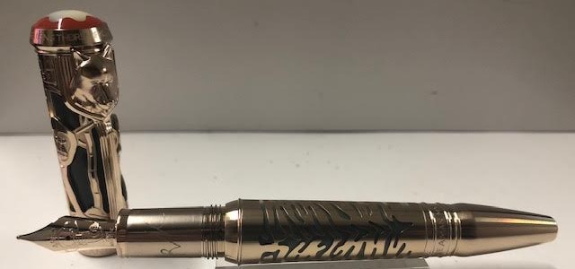CANETA MONTBLANC ESCRITORES 2019 KIPLING TINTEIRO 1895