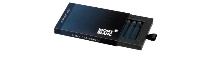 REFIL MONTBLANC CARTUCHO DE TINTA MIDNIGHT c/08